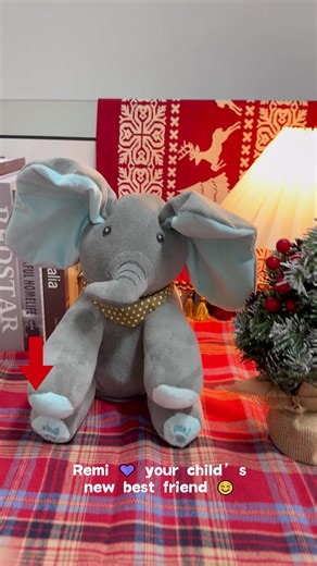 💕Peekaboo Elephant toy baby mus#toy#singingelephantdoll#gift#toys