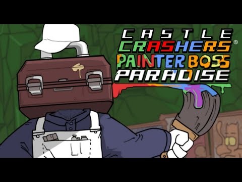 Castle Crashers DLC Painter Boss Paradise Longplay Walkthrough FULL GAME PC 1-Player | Mortalcraft