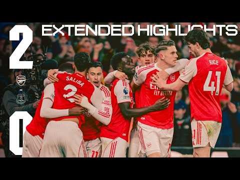 DOWMAN MAKES HISTORY | EXTENDED HIGHLIGHTS | Arsenal vs Everton (2-0) | Gyokeres, Dowman | PL