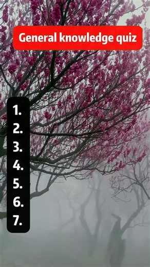 Can you name all 7? Test your general knowledge now #quiz #genki