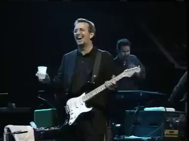 Eric Clapton performs "Layla" at Madison Square Garden in 1999.