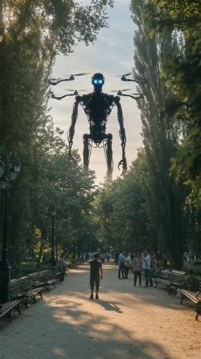 Public Area Mein Realistic Alien Robot! 👽🤖 | USA Prank Style Video 🙌
