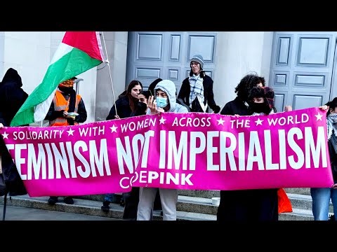 Code Pink Feminists Protest At Ministry Of Defence London 