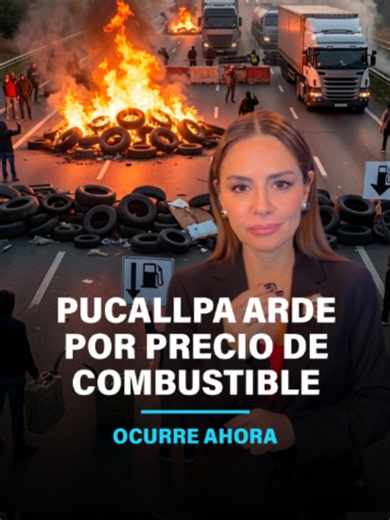 🚨🔥 PUCALLPA ARDE POR ALZA DEL PRECIO DEL COMBUSTIBLE Y BLOQUEO DE CARRETERAS ➡️ La ciudad de Pucallpa se encuentra paralizada tras las intensas protestas de transportistas, quienes han bloqueado las principales vías de comunicación debido al vertiginoso incremento en el precio del diésel, el cual alcanza los 23 y 24 soles por galón. Esta situación obliga a cientos de personas a caminar largas distancias para llegar a sus destinos y pone en riesgo el abastecimiento nacional, dado que Ucayali es