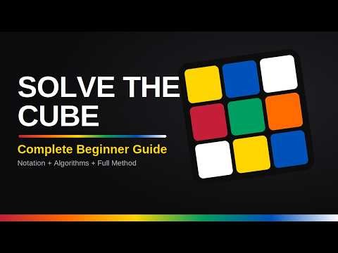 How to solve a Rubix cube in 13:53