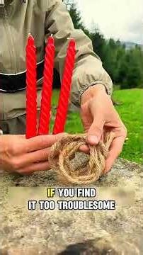 How To Make a Handmade Fire Starter in the Wild 🔥