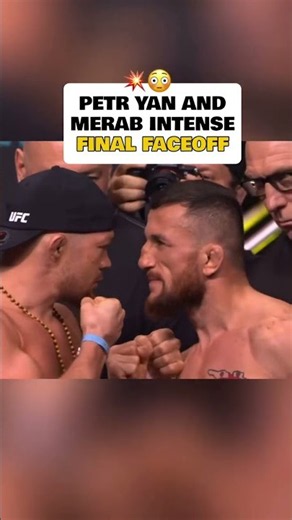 Petr yan vs merab dvalishvili final face done 🔥😳 #ufc333 #ufc