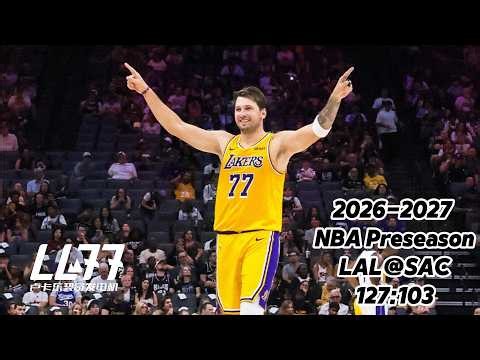 2026-2027 NBA Preseason: Luka Dončić Scored 21 Points at 1st Half to Take Debut Win Against Kings