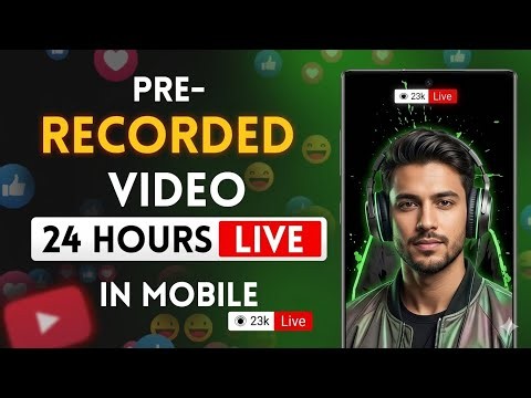 How to Live Stream Pre Recorded Video on YouTube | How to Live Stream 24/7 on YouTube Through Mobile