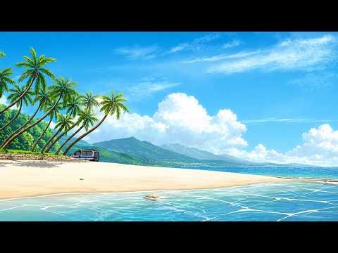 Beachside Escape — Relaxing Seaside Scene | Study, Sleep & Background Ambiance