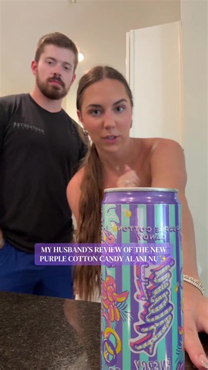 Purple Cotton Candy Alani Nu Review by My Husband
