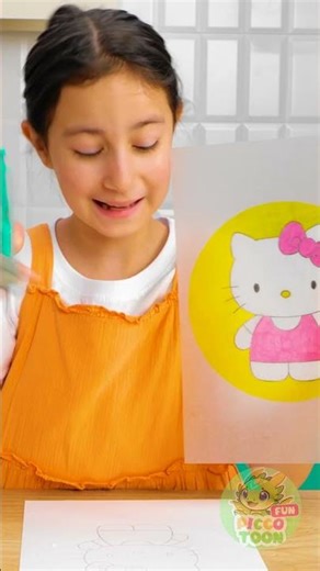 So Cute! 😍 Making a Sparkly Hello Kitty Coaster! 🎀🌈✨