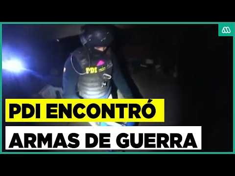 Banda tenía armas de guerra: Impactante allanamiento de la PDI en La Cisterna y El Bosque