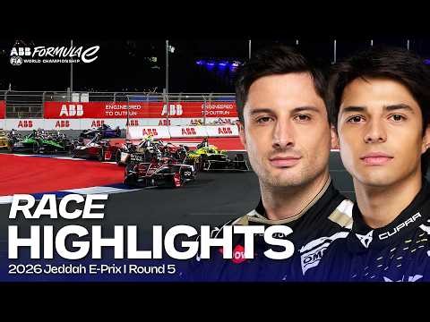 Double-header electric racing under the lights | 2026 Jeddah E-Prix Round 5 Highlights
