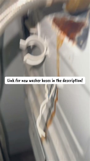 Washer hoses leaking! Link for new hoses in the description! Washing machine leaking from behind!