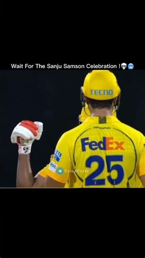 Wait for samson celebration 🔥☠️ #ytshorts #shorts #csk #cskvsdc #sanjusamson #dc #celebration