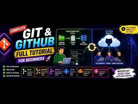 Learn Git & GitHub in One Video 💥 Full Course for Beginners (Step-by-Step)