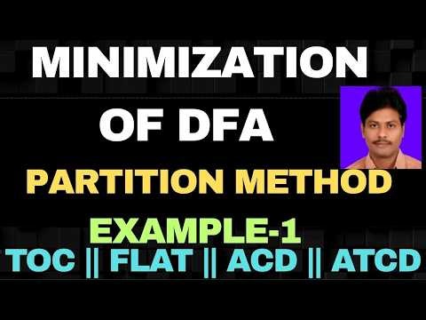 Minimization of DFA (Finite Automata) || Partition Method || DFA Minimization || DFA || TOC || FLAT