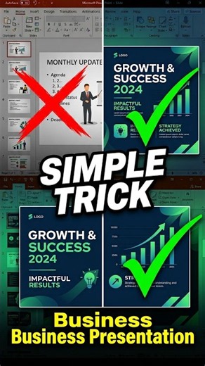 🎨 Simple PowerPoint Trick to Design a Business Presentation