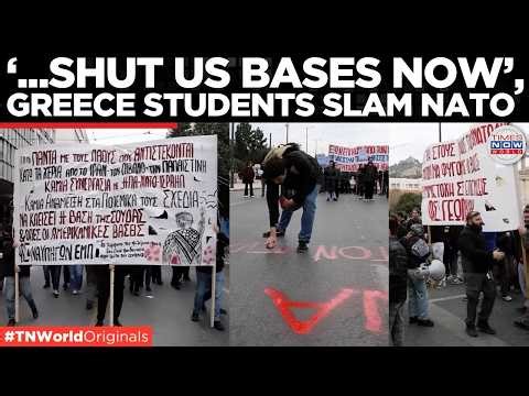 GREECE ERUPTS: Students Demand US Bases Shut Over Iran War | Times Now World