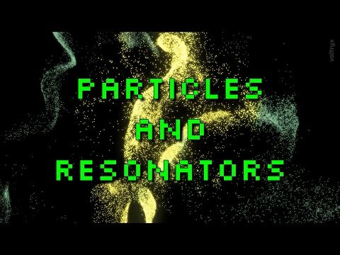 Touchdesigner audio reactive particles and modular synth resonators