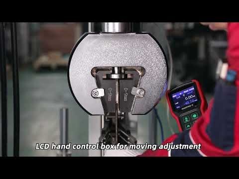 Electromechanical Universal Testing Machine with Automatic Extensometer #UTM #testingmachine