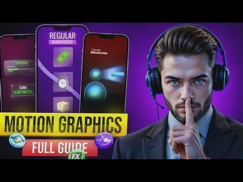 🎬 Motion Graphics Full Guide on Mobile 📱✨ Alight Motion Video Editing – Full Guide 🎥