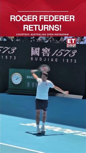 Roger Federer Returns To Australian Open For Exhibition Match #shorts #rogerfederer #australiaopen