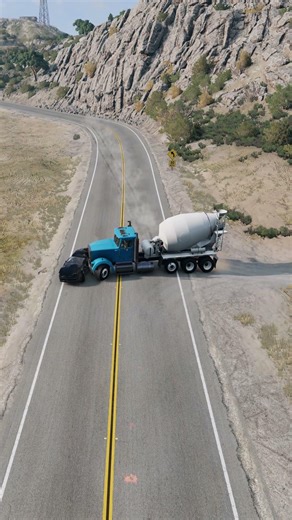 Realistic Highway Car Crashes🚗💥 #realisticcarcrashes #carcrashes #beamngdrive