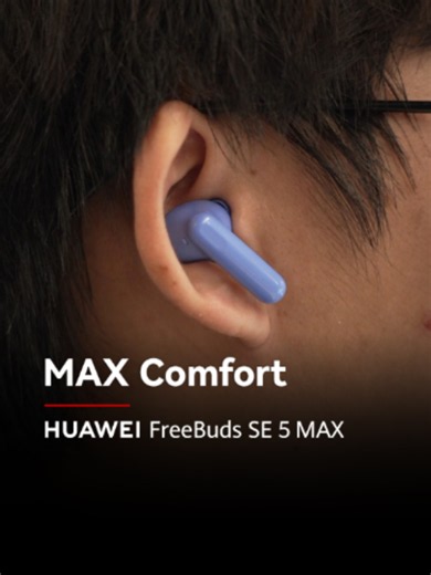 Different ears, one perfect fit? 👂🎧 Meet the NEW HUAWEI FreeBuds SE 5 MAX! Designed based on over 10,000 ear canal feature data points to bring you a comfortable, secure fit for everyday listening. 💙 #HUAWEI #HUAWEIMY #HUAWEIFreeBudsSE5MAX #MAXPOWERMAXANC