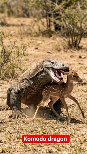 The World’s Deadliest & Largest Lizard#shorts #wildlife #nature