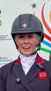 Yasmin Ingham, Thursday’s overnight dressage leader at Pau Horse Trials 2026