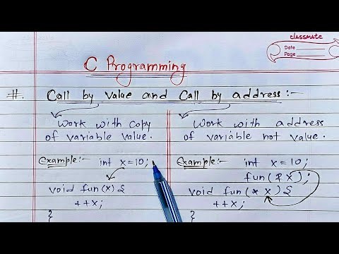 Call By Value & Call By Address In C Programming | Learn Coding