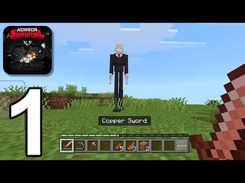 Minecraft Horror Survival - Gameplay Walkthrough Part 1 - Slender Man (iOS, Android)