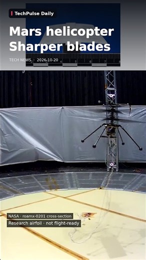 NASA studies sharper blades for longer Mars flights