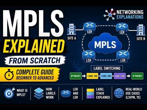 MPLS Explained from Scratch | Complete Beginner to Advanced Guide | Networking Explanations