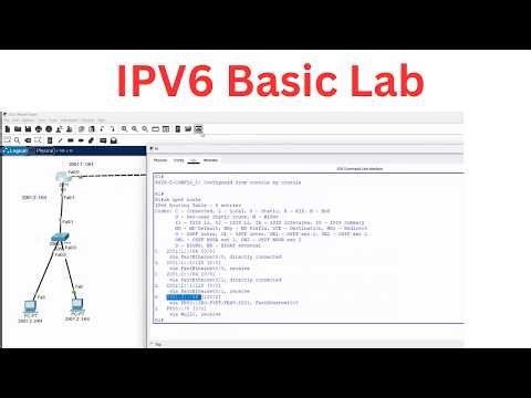 IPV6 Basic Lab in CISCO Packet tracer | Basic Packet Tracer lab