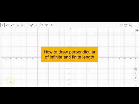 Geogebra tutorial|How to draw perpendicular line of infinite & finite length perpendcular line tool