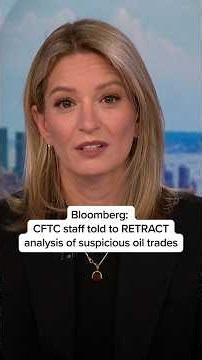 Bloomberg: CFTC staff told to RETRACT analysis of suspicious oil trades