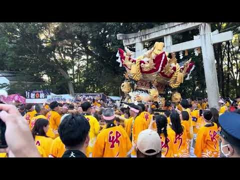 2026年 三木大宮八幡宮 秋祭り 昼宮 新町屋台 宮入り