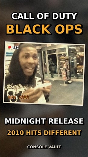 Call of Duty Black Ops Midnight Release in 2010 - Real Footage 🎮 #shorts