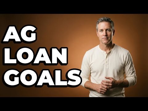 What Is The Objective Of USDA Agricultural Loans?