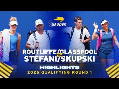 Routliffe/Glasspool vs. Stefani/Skupski Highlights | 2026 US Open Qualifying Round 1