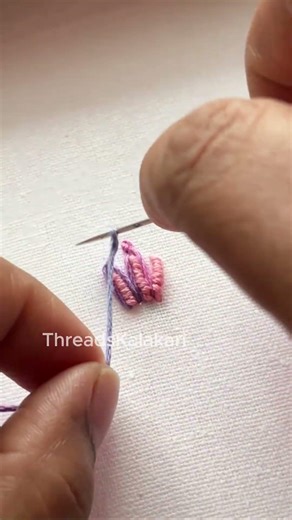 Hand Embroidery designs-Embroidery work #shorts #embroidery #satinstitch #beginnersstitch #diy