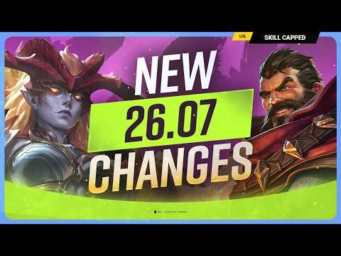 ALL NEW CHANGES for PATCH 26.07 - League of Legends