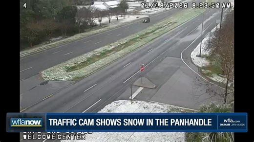 LIVE: Floridians in the Panhandle are waking up to a rarely-seen sight: snow in the Sunshine State! https://www.wfla.com/weather/forecast/scattered-showers-and-windy-sunday/ | WFLA News Channel 8