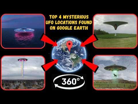 Video 360° - Top 4 Mysterious UFO Locations Found on Google Earth!