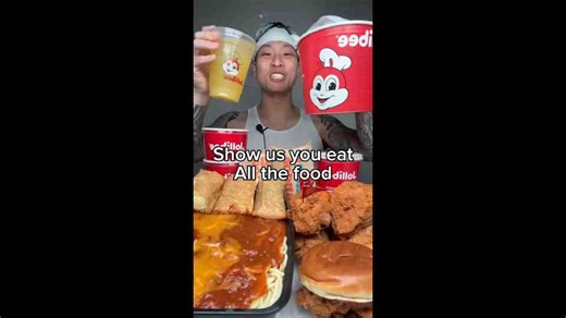 Jollibee full eating | ASMR Mukbang