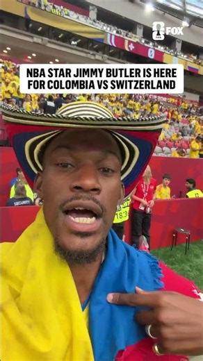 NBA star Jimmy Butler is in Vancouver supporting Colombia in the Round of 16 🇨🇴