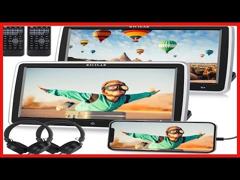 RICILAR Dual Portable DVD Players with Noise-Canceling Headphones: Perfect for Kids on the Go